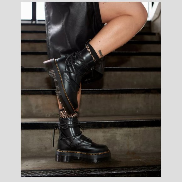 Dr. Martens Black Platform Boots - Picture 5 of 16